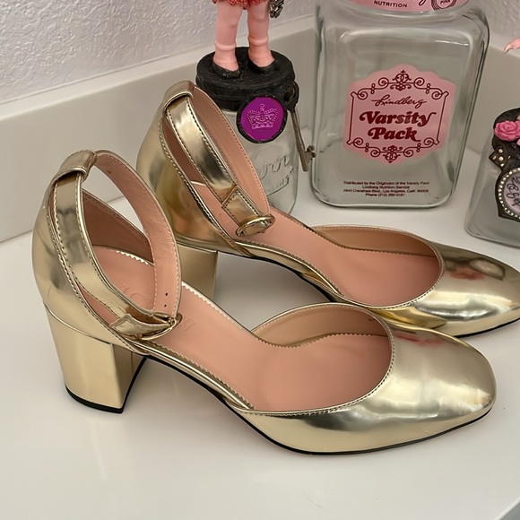 J. Crew Metallic Ankle Strap Maisie Pump - Picture 7 of 15